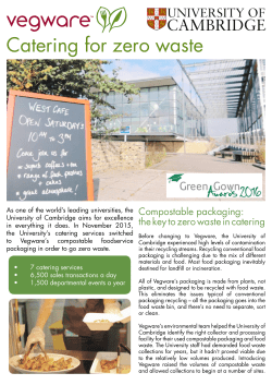 Catering for zero waste - Sustainability Exchange