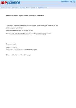 Motion of vortices implies chaos in Bohmian mechanics