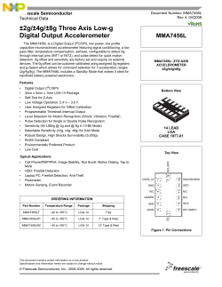 MMA7456L - NXP Semiconductors