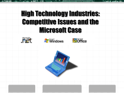 The Microsoft case