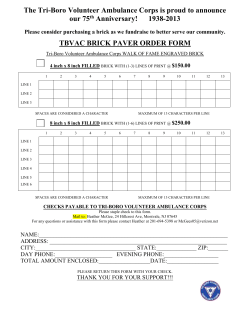 order form - Tri-Boro Volunteer Ambulance Corps