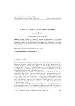 M2-edge colorings of dense graphs - Opuscula Mathematica