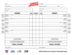 1 2 3 4 5 HOME AWAY 1 2 3 4 5