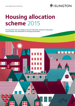 Housing allocation scheme 2015