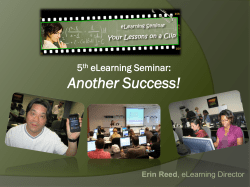 5 th eLearning Seminar: Another Success!
