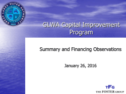 CIP Summary and Financing Observations
