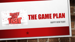 The Game Plan - lead21-ssms
