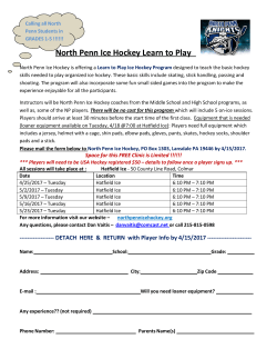 North Penn Ice Hockey Learn to Play