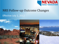 NRS Follow-up Outcome Changes