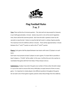 Flag Football Rules