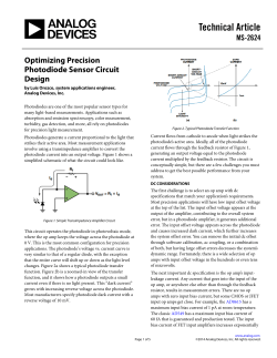 Optimizing Precision Photodiode Sensor Circuit