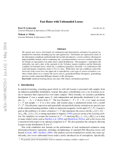 Fast Rates with Unbounded Losses