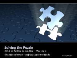 Enrollment and Facility Capacity Puzzle