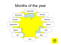 Months of the year - Primary Resources