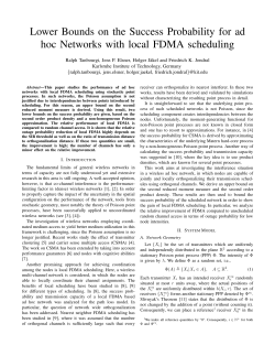 Lower Bounds on the Success Probability for ad