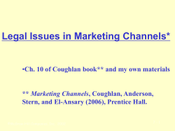 Legal Issues (Spring 14)