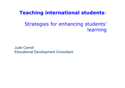 Strategies for enhancing students` learning