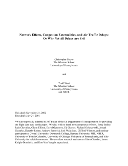 Network Effects, Congestion Externalities, and Air Traffic Delays: