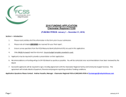 fcss application - Town of Rocky Mountain House