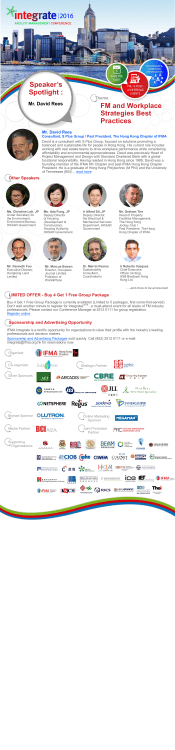 Speaker`s Spotlight : FM and Workplace Strategies Best Practices