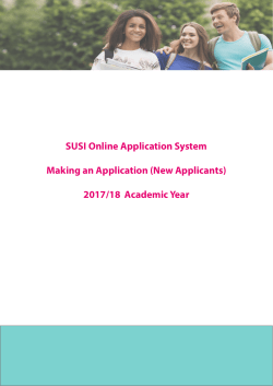 Guidance Notes Application Form 2017-18