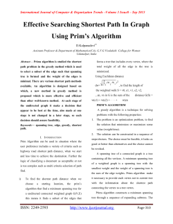 Effective Searching Shortest Path In Graph Using Prim`s