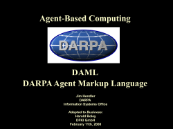 DARPA Agent Markup Language (DAML) Problem