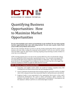 Quantifying Business Opportunities: How to Maximize Market