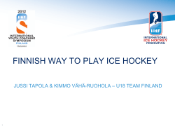 finnish way to play ice hockey