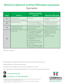 Return to Play Information