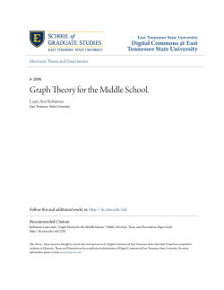 Graph Theory for the Middle School.