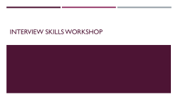 Interview Skills Workshop