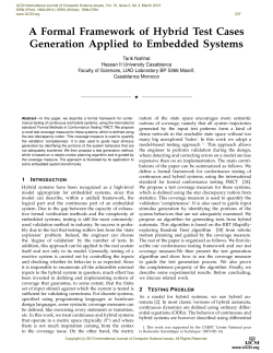 A Formal Framework of Hybrid Test Cases Generation Applied to