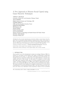 A New Approach to Measure Social Capital using Game