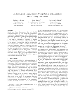 On the Lindell-Pinkas Secure Computation of