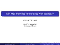 Min-Max methods for surfaces with boundary