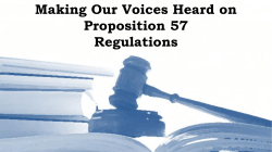 Making Our Voices Heard on Proposition 57