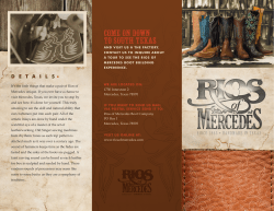 Come On Down To South Texas