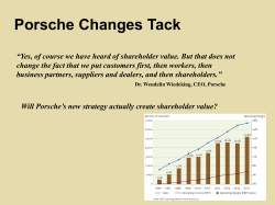 Porsche Changes Tack