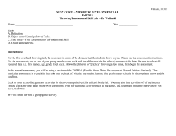 Throwing/Fundamental Skill Lab &ndash; Dr Walkuski