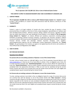 important note: the following contest is intended - The Co