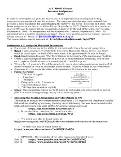 AP World History Document-Based Question (DBQ)