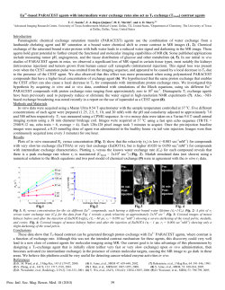 Eu3+-based PARACEST agents with intermediate water