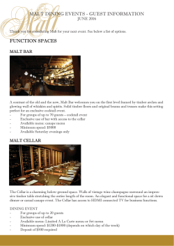 Malt Event Information