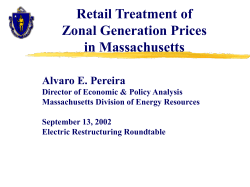 Retail Treatment of Zonal Generation Prices in Massachusetts