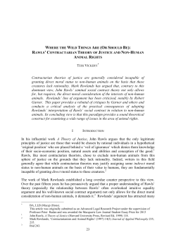 Contractarian theories of justice are generally considered incapable