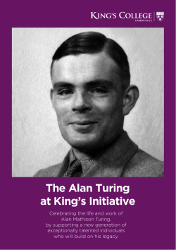 The Alan Turing at King`s Initiative