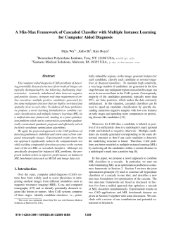 A Min-Max Framework of Cascaded Classifier with Multiple Instance