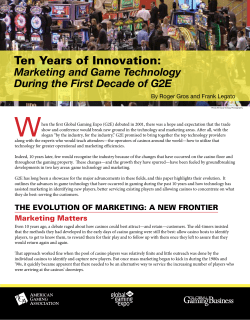 Ten Years of Innovation - American Gaming Association