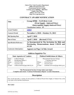 05900 22023 Natural Gas, Firm Supply